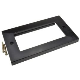 146 x 86 Double Gang Face Plate - Black - Box  Qty 200