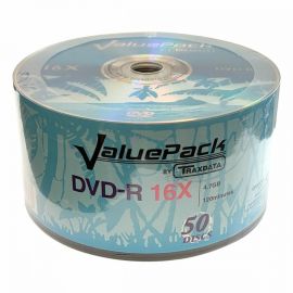 Valuepack by Traxdata 16 Speed DVD-R 50 Pack