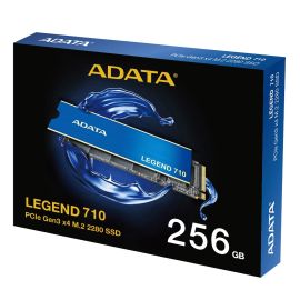 ADATA 256GB Legend 710 M.2 NVMe Gen3 SSD, M.2 2280, PCIe 3.0, 3D NAND, R/W 2100/1000 MB/s