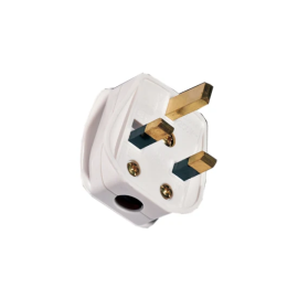 13A Plug Top Fused 13A, White
