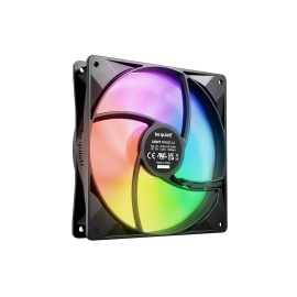140mm be quiet! Light Wings LX High Speed, Black, 9 Blade, Upto 1800RPM, Upto 75.3 CFM Airflow, 30.5dB Max, 4-Pin PWM