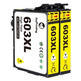 Compatible E-603XL - Yellow Ink for XP-2100, xp-2105, xp-3100, xp-3105, xp-4100, xp-4105, XP-4150, WF-2810DWF, WF-2830DWF, WF-2835DWF, WF-2850DWF, WF-2870DWF, XP-2150, XP-2155, XP-3155, XP-4155, WF-2820DWF, WF-2840DWF, WF-2845DWF Printers