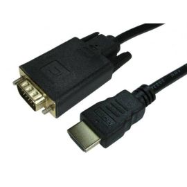 1.8M HDMI Source Male to VGA Display Male Cable Gold