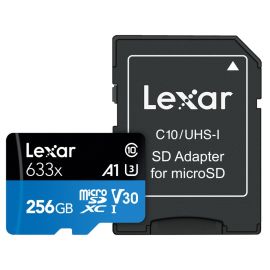 Lexar 633x MicroSD Card w/adapter 256GB