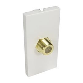 1x F-Connector Euromod - Coupler Type + Gold Connection AV-MOD1FCONN