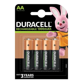 Battery Duracell PLUS AA 4pk 1300mAh rechargeable