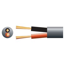 Mercury Hi Flex Double Insulated Speaker cable, 2 x (24 x 0.2mmØ) Black
