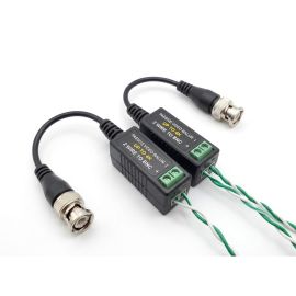 Passive 2 Wire Tailed Balun up to 4K (2 wire to BNC)
