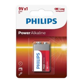 Battery Philips Power Alkaline 9V 6LR61 B1 6LR61P1B/10