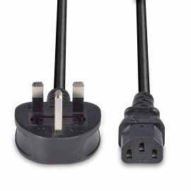 Power Lead UK Plug - IEC C13 (Kettle) White 2.0m