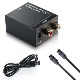 Toslink Digital to RCA Analog Audio Adapter