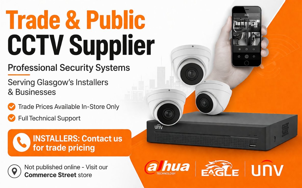 Trade and Public CCTV Supplier Glasgow